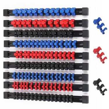 Imagem de Organizador de Soquetes SWANLAKE - 9 Unidades 1/4" com 48 Clipes
