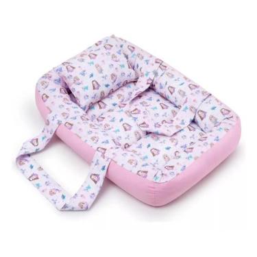 Imagem de Berço Portátil Ninho Redutor Bebê MENINA - SEREIA - CLICK TUDO