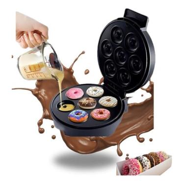 Imagem de Máquina de Mini Donuts Elétrica, 7 Cavidades, Antiaderente, 220V