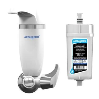 Imagem de Kit Filtro Purificador de Agua Premium Parede Acquabios 1006-0040 Bran