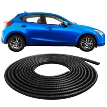 Imagem de Protetor De Bordas De Porta Para Qualquer Veículo 10 M Preta F103 - Un
