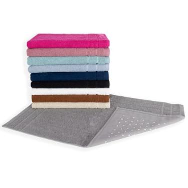 Imagem de Kit 06 Tapete para Banheiro Felpudo com Antiderrapante 550g/m² Paris 45x70cm Padrão Hotel - Sortido