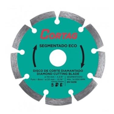 Imagem de Disco Diamantado Segmentado Eco 110mm Furo 20mm - Cortag 8031