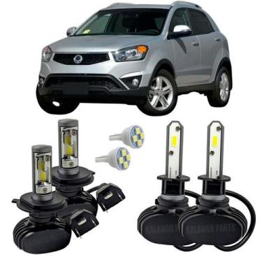 Imagem de Kit Ultra Led Farol Alto Baixo Milha Korando 2011 Em Diante - Autovex