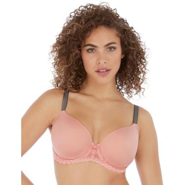 Imagem de Freya Sutiã feminino moldado Demi Plunge, Rosa mosqueta, 36D