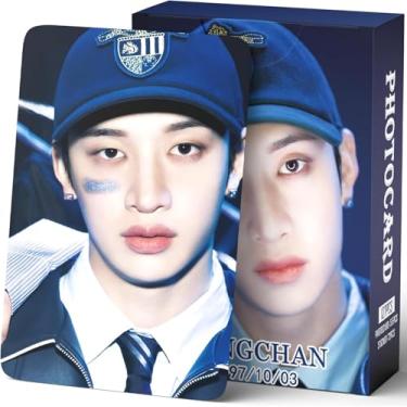 Imagem de Yuto Stray Kids Photocards 127 PCS Stray Kids Hollow Photo Cards Stray Kids Dominate World Tour Photocards lomo Card Gift Lomo Cards Merch para crianças s, meninos e meninas (Bang Chan)