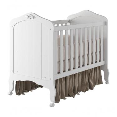 Imagem de Berço Mini Cama 100% Mdf Harmonia Permobili Branco Branco