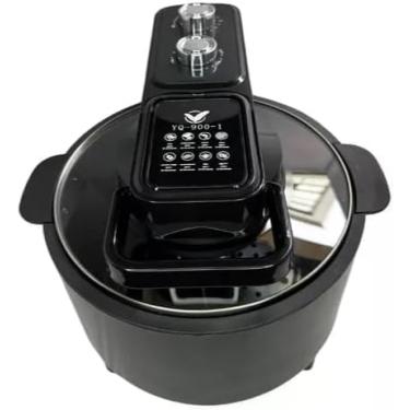 Imagem de Fritadeira Elétrica Air Fryer Digital, Sem Óleo, 220V/110V, Inox e Preta Fritadeira De Air Elétrica (Não é Bivolt)