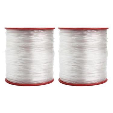 Imagem de Linha de Nylon 1.0mm 2 Rolos de 100g Para Bijuterias Artesanato Pesca 