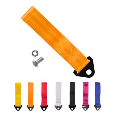 Imagem de Tow Strap Fita Cinta Reboque Para-Choque Laranja Estilo BR