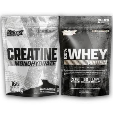 Imagem de Kit 100% Whey 900g + Creatina Monohydrate Pura 500g - Nutrex Research,