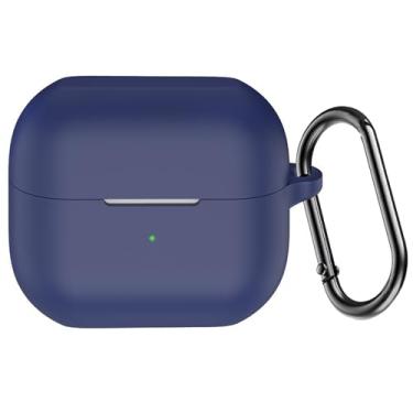 Imagem de USTIYA Capa para Samsung Galaxy Buds 3/Buds 3 Pro Silicone Cover Silico Case Absorção de Choque Espessamento (Azul)