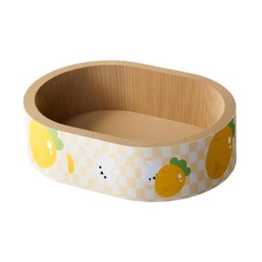 Imagem de Ｂｅｓｇａ Arranhador para gatos, papelão ondulado, almofada para arranhar, proteção para móveis, brinquedo para animais de estimação, cama confortável