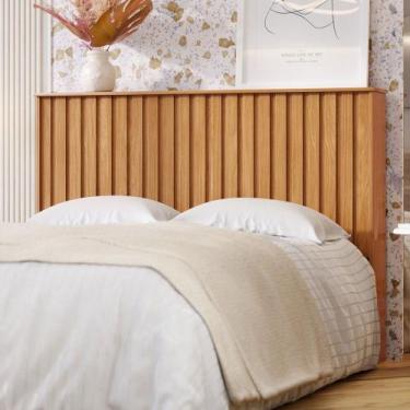 Imagem de Cabeceira Casal Detroit Ripado Nature - Tebarrot, Marrom