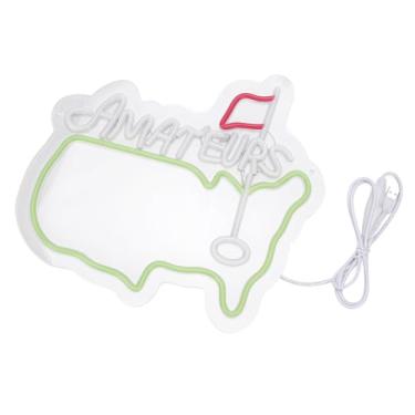 Imagem de Zhjvihx Sinais de Neon de Golfe para Decoração de Parede, LED Neon Light Dimmable Green Golf Sports Signs Temáticos Luz para o Quarto de Casa Man Cave Stop College Dorm Clubs Decor