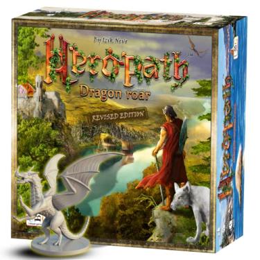 Imagem de Heropath Revised Edition - Cooperative/Competitive/Solo Game Modes | Fixed Manual Cards & Mini's | Fantasy Board Game | D&D RPG Style | Adventure with Resource Management Tabletop Game | 1-4 Players