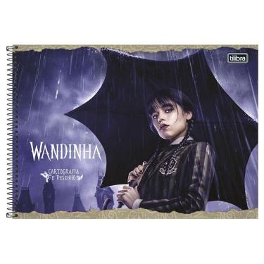 Imagem de Caderno espiral capa dura cartografia 80 fls Wandinha T