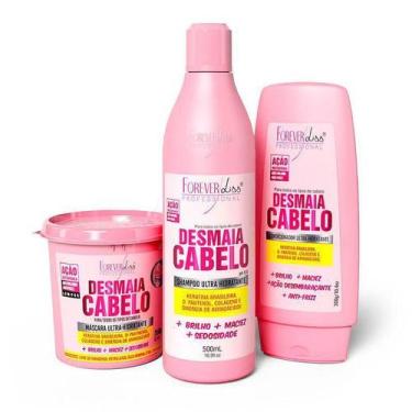 Imagem de Desmaia Cabelo Forever Liss Máscara Shampoo Condicionador - Forever Li
