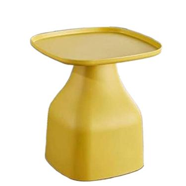 Imagem de Mesa de centro de design simples, mesa de canto pequena, mesa de canto quadrada ideal para qualquer sala de estar, mesas laterais de quarto, mesa de destaque para mesa lateral minimalista interna e