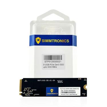 Imagem de Simmtronics SSD M.2 PCIe 3.0 NVMe de 512 GB | Leitura/gravação de até 3500/3000 MB/s | Cache DRAM e TLC NAND 3D | Unidade de estado sólido interna | Compatível com laptops e desktops | Garantia de 5