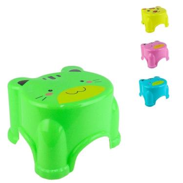 Imagem de Banco de Plástico Infantil 13cm - Tudo em Caixa