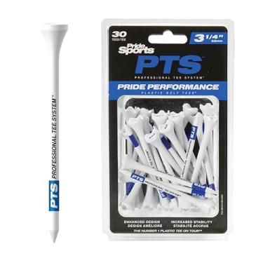 Imagem de Tee de golfe Pride Professional Tee System EV31430, 30 unidades, branco/azul
