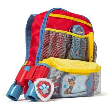 Imagem de Mochila Completa com Kit Patrulha Canina, 15 Peças, MELISSA DOUG 33271, Vermelho