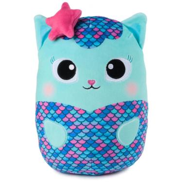 Imagem de Pelúcia GUND Gabbys Dollhouse - Bichinho de Pelúcia Oficial Mercat, Gato Azul, 20cm