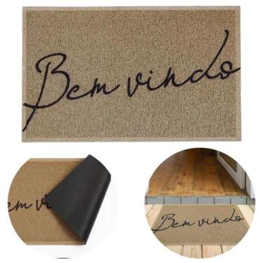 Imagem de Tapete Entrada Vinil 40x60 Antiderrapante Lavável Residencial Light 2.