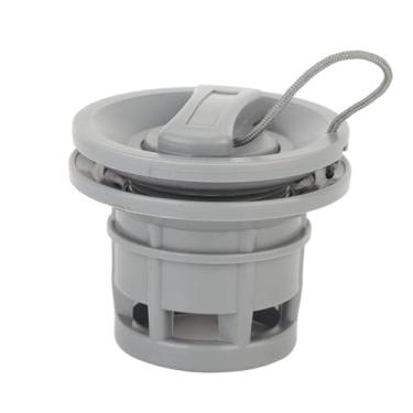 Imagem de Válvula inflável para barco de 8 furos, válvula de ar de substituição cinza universal à prova de vazamento de vedação dupla para caiaques, jangadas e barcos de PVC