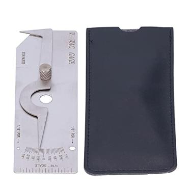 Imagem de Medidor de soldagem, ferramenta de medição, ferramenta de medição de soldagem para medidores de profundidade, espessura da régua de 0,95 mm (sistema