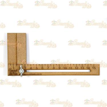 Imagem de Régua Para Cabelo De Boneca Mdf 15 Cm