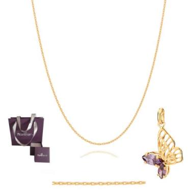 Imagem de Presente Feminino Kit Rommanel Colar Com Pingente Borboleta
