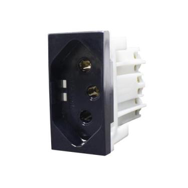 Imagem de Módulo Tomada 10A Inova Pro Class Black Piano 85509 Alumbra