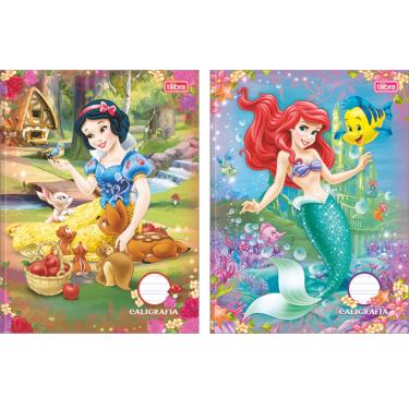 Imagem de CADERNO BROCHURA CAPA DURA CALIGRAFIA PRINCESAS DISNEY 40FL