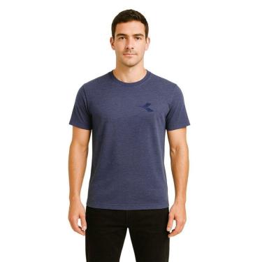 Imagem de Camiseta Diadora Small Logo Uno Masculina - Marinho P-Masculino