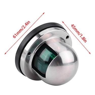 Imagem de Barco Marinho 12v Aço Inoxidável Vermelho Verde Led Sinal de Navegação Lâmpada Iate Acessório para Navegação Segurança