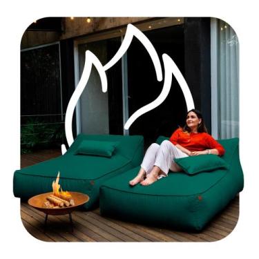 Imagem de Espreguiçadeira de Jardim Puff Duo Para Casal  Eco Flame Garden - Sofá