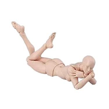 Imagem de QANYEGN Corpo de figura de ação, manequins de artistas de poses personalizáveis, manequim de desenho em PVC para mesa, pintura, adereços de fotografia (Mulher)