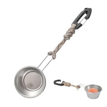 Imagem de Tigelas de isca | Copo de isca de aço inoxidável - Equipamento Agnler multifuncional para adultos, recipiente de mistura de comida de peixe em pó de aço inoxidável