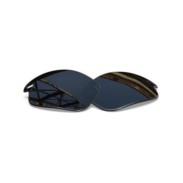 Imagem de SmartVLT Lentes de reposição masculinas cromadas pretas para óculos de sol Oakley Fast Jacket OO9097