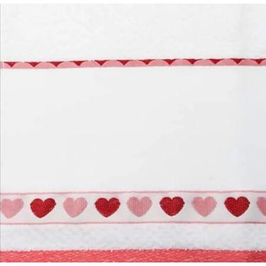 Imagem de Pano de Prato Dõhler ArtFacil Coraãões para Pintar 45x70cm