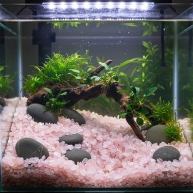 Imagem de Pedra de cristal - decoração de pedras de aquário, cascalho de peixe, lascas de pedra rolada para enchimento de vaso de paisagem, artesanato DIY, plantas de interior