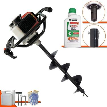 Imagem de Perfurador Trado Vps52 52cc + Broca 80x20cm + óleo Stihl