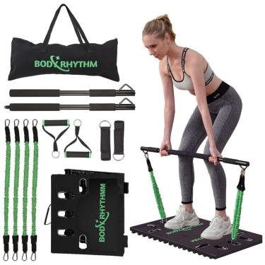 Imagem de Kit de Acessórios Multifuncionais para Treino em Casa, 8 Peças, BODY RHYTHM, Preto