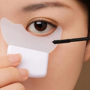 Imagem de Guia de delineador, ferramenta de maquiagem para os olhos, forma de lua, escudo estêncil -6 cm C x 5 cm L