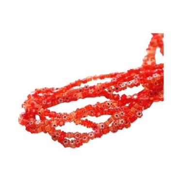 Imagem de Contas De Vidro Em Forma De Flor 45pcs Materiais Para Pulseiras E Cola