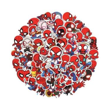 Imagem de Adesivos De Desenhos Animados Do Super-Herói Homem-Aranha Da Disney Pa