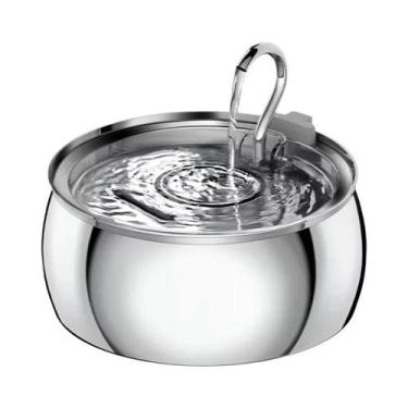 Imagem de Fonte De Água Para Gatos Em Aço Inoxidável Ultra-Silenciosa De 4L, Dis