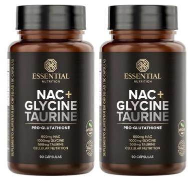 Imagem de Kit 2x Nac + Glycine + Taurina - (90 Capsulas) - Essential Nutrition